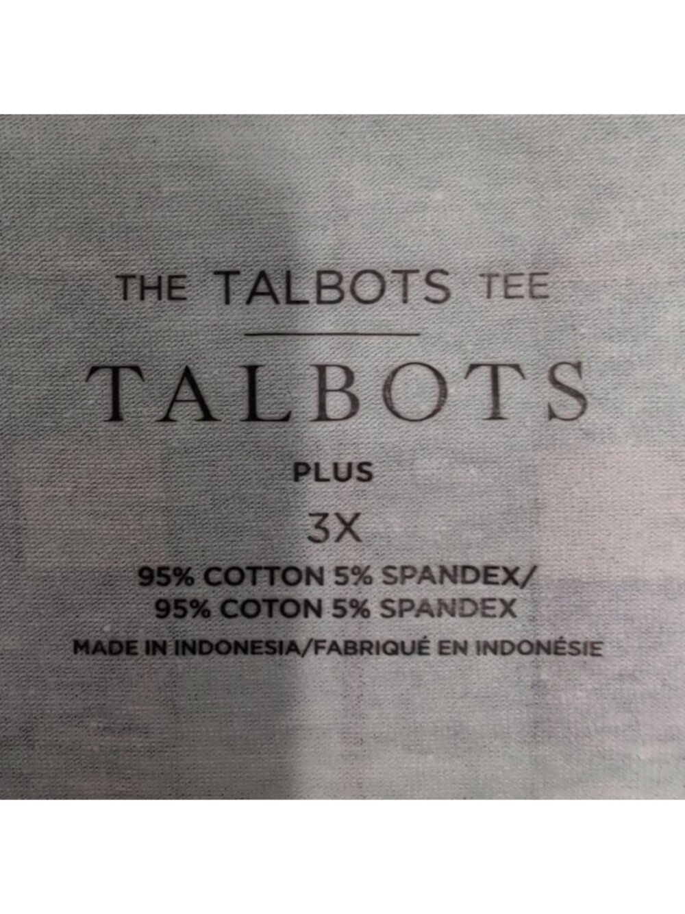 Talbots Blackwatch Plaid Tee Womens Plus Size 3X Green Blue Cotton Stretch Casua - Picture 4 of 6